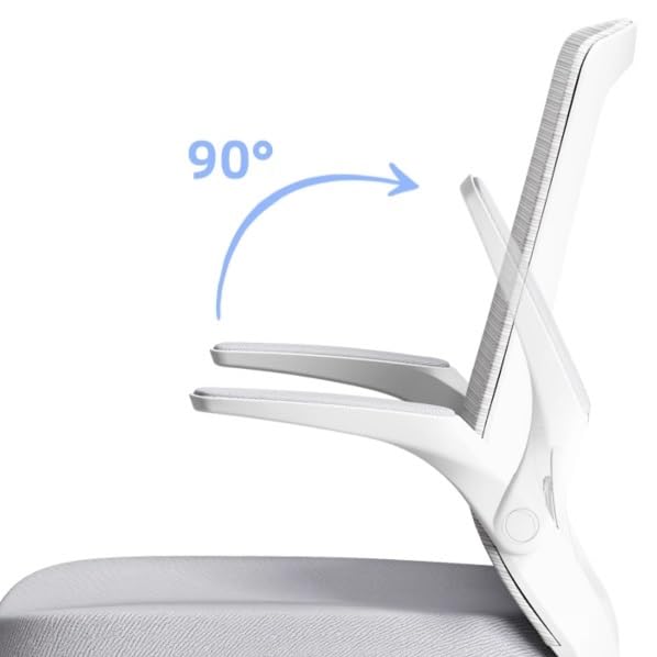 Orange High Back Mesh Office Chair with Adjustable Armrests Q169148