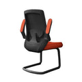Orange High Back Mesh Office Chair with Adjustable Armrests Q169148