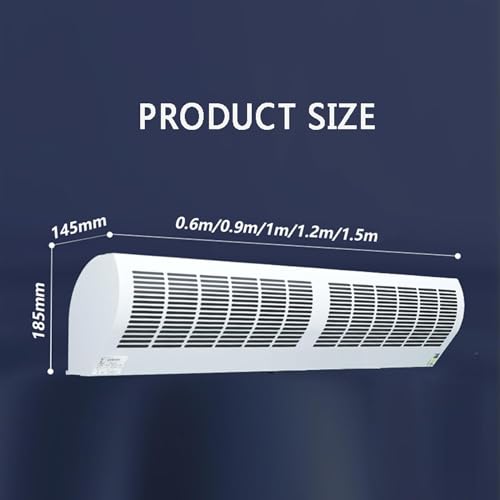 Wall-Mounted Air Curtain Fan with Remote Control I669799