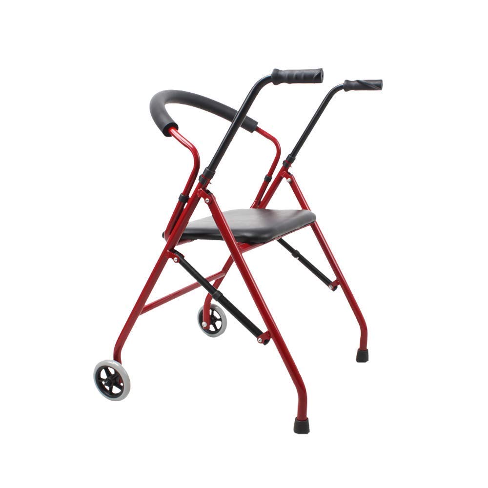 Lightweight Folding Aluminum Rollator Walker with Seat O221567