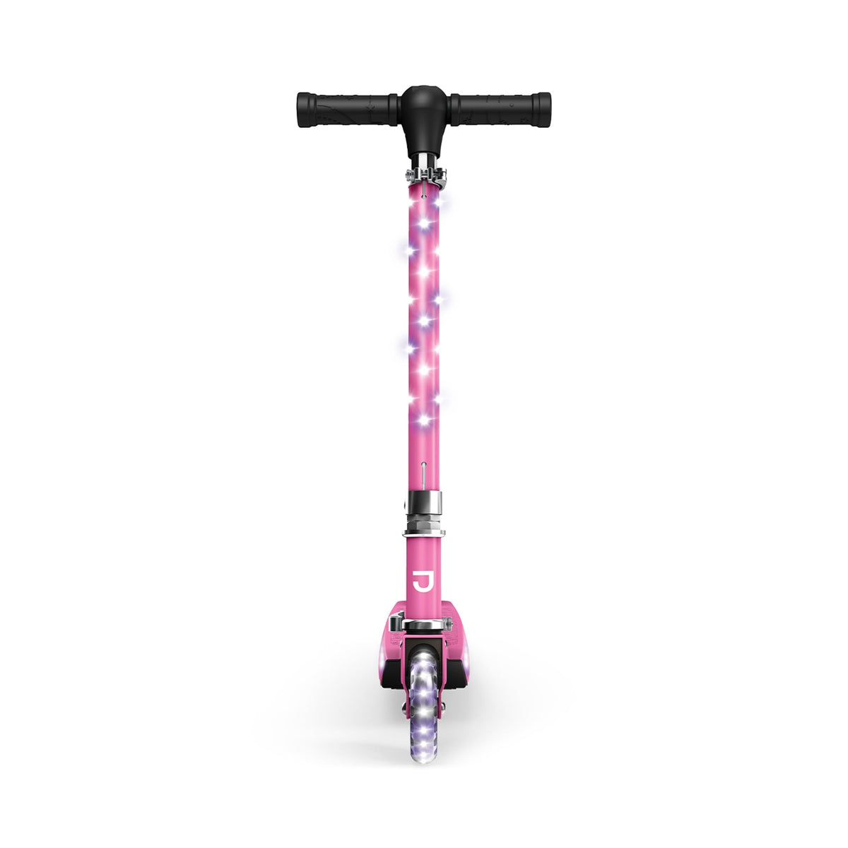 2-Wheel Light-Up Kick Scooter with Adjustable Handlebar and Rear Brake X207