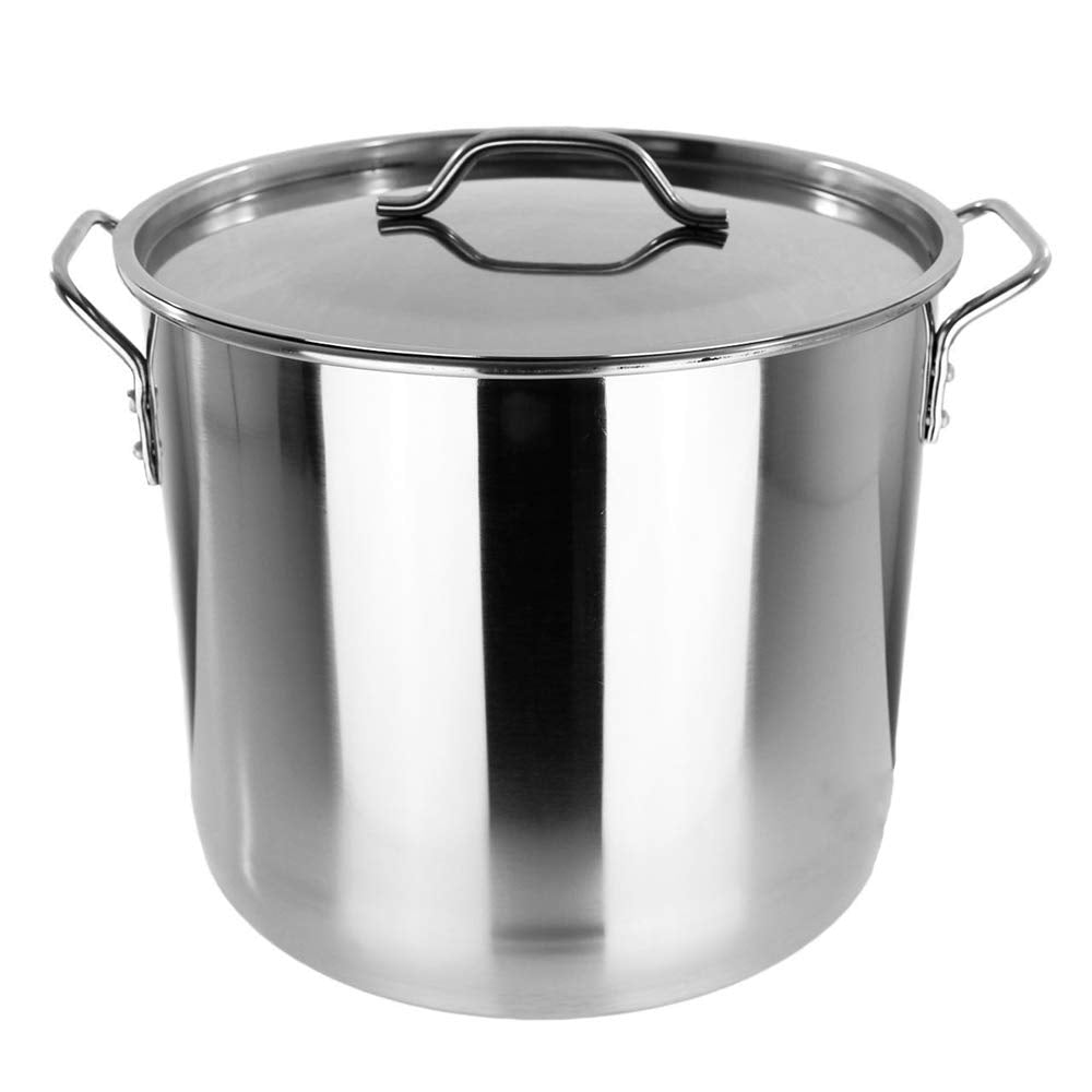 60 QT Stainless Steel Stock Pot Steamer F275
