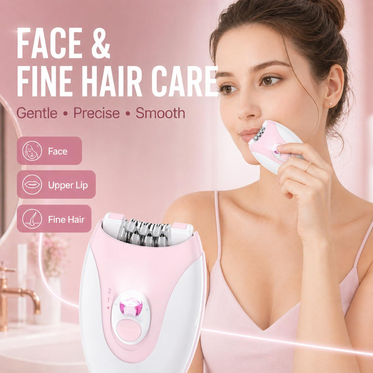 Cordless Wet Dry Epilator with 36 Tweezers Z3721