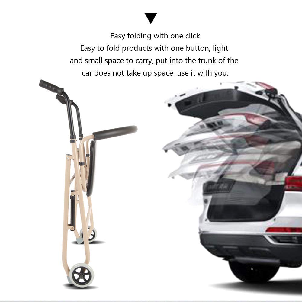 Lightweight Folding Aluminum Rollator Walker with Seat O221567