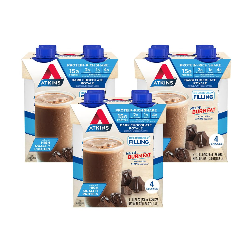 Dark Chocolate Vanilla Protein Shake, 15g Protein, 12 Count Z454615