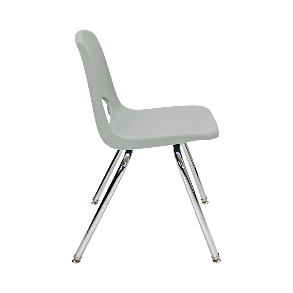 18" Light Gray School Stack Chair A1988