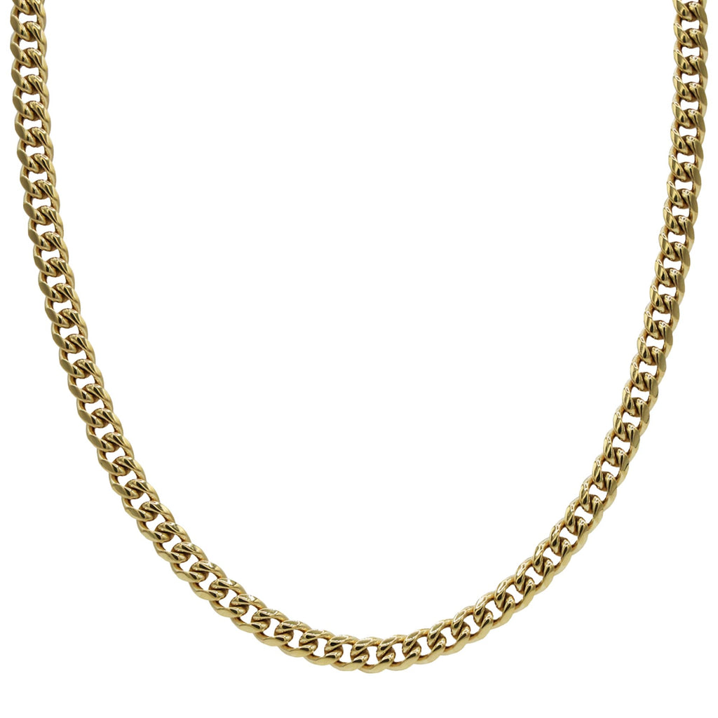 Gold-Plated Micro Cuban Link Chain M564