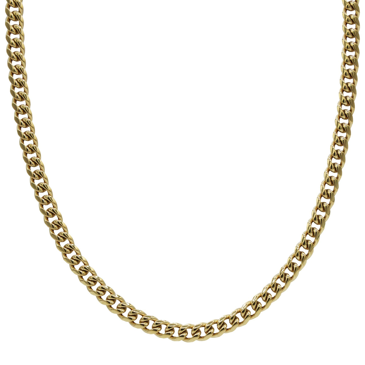 Gold-Plated Micro Cuban Link Chain M564