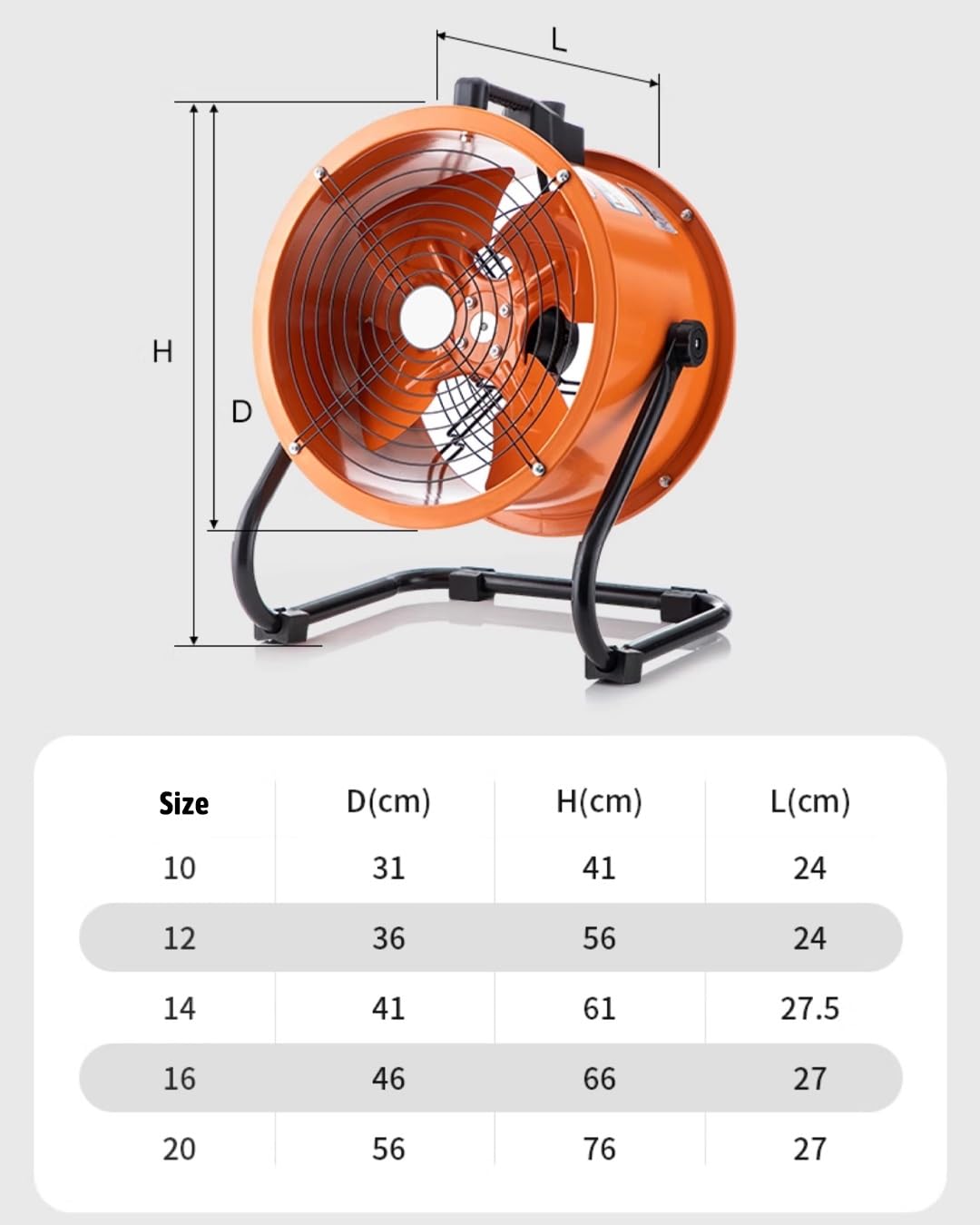 High Velocity Outdoor Pedestal Fan 3-Speed 20in H33856