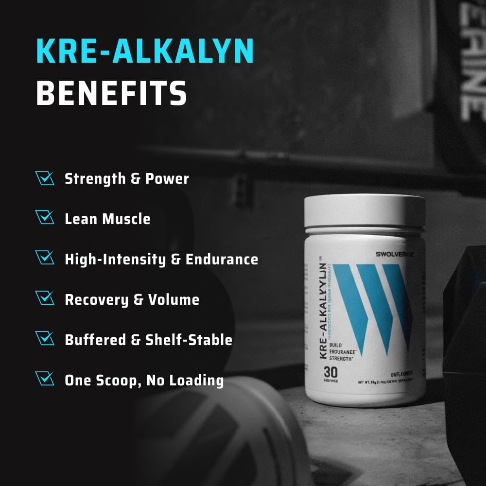 Kre-Alkalyn Creatine Powder, Unflavored, 30 Servings R650