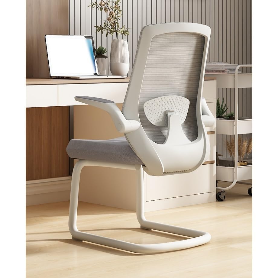Orange High Back Mesh Office Chair with Adjustable Armrests Q169148