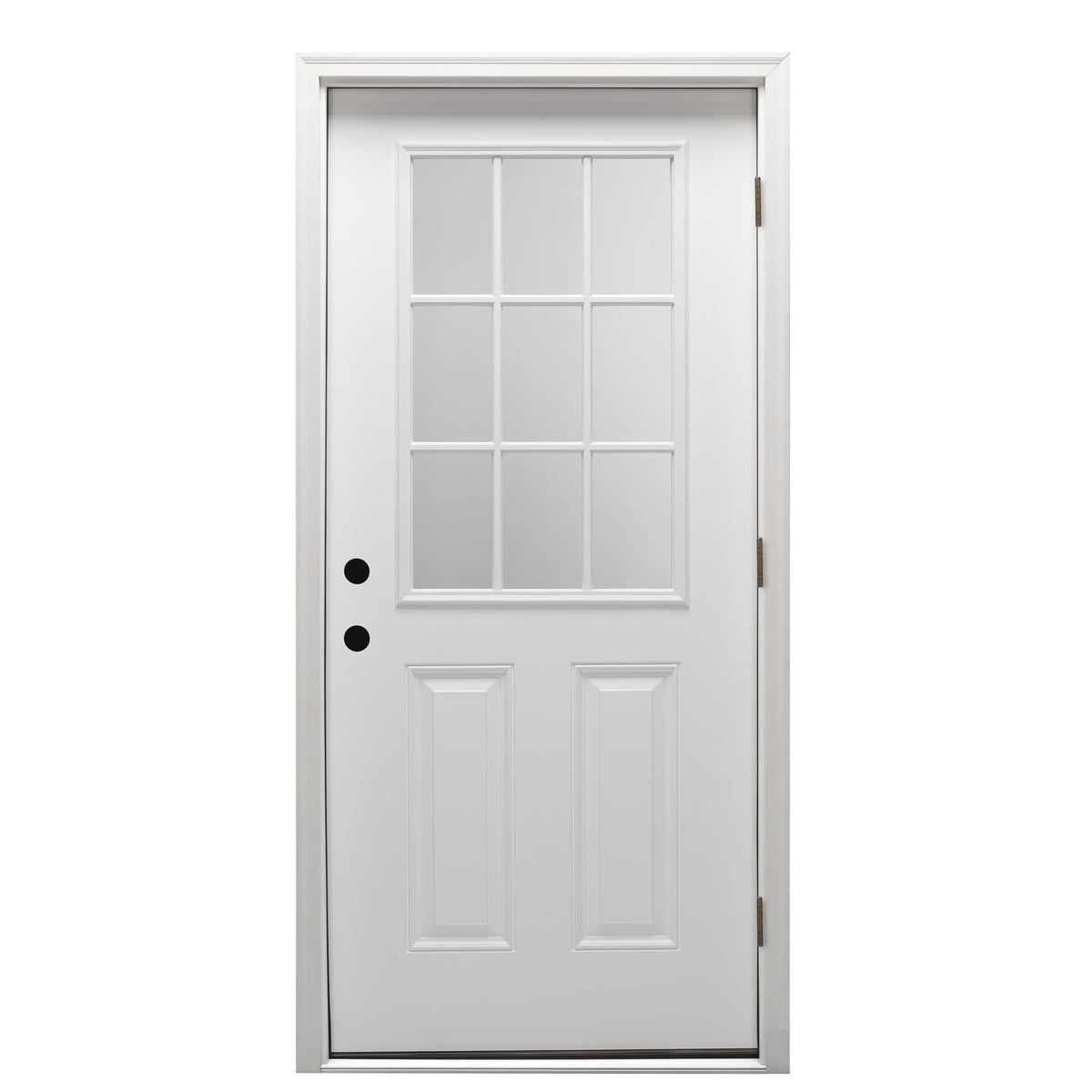 Steel Left Hand Outswing Prehung Door 32"x80" E672578