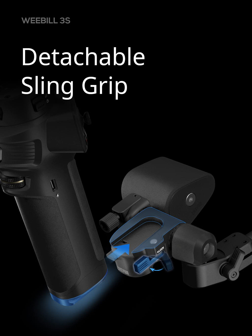 3KG Payload Gimbal Stabilizer with Fill Light H755348