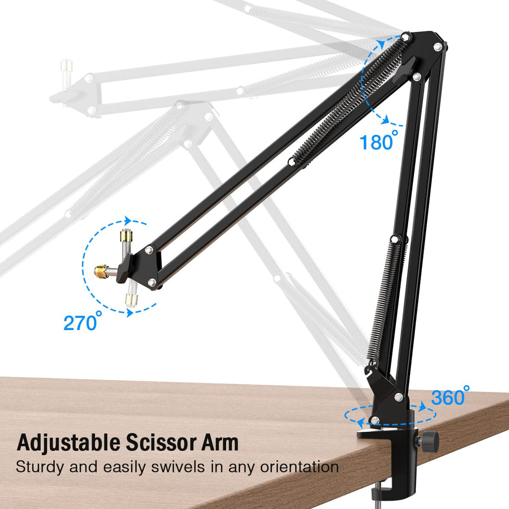 XLR/USB Dynamic Microphone Kit with Boom Arm W183066