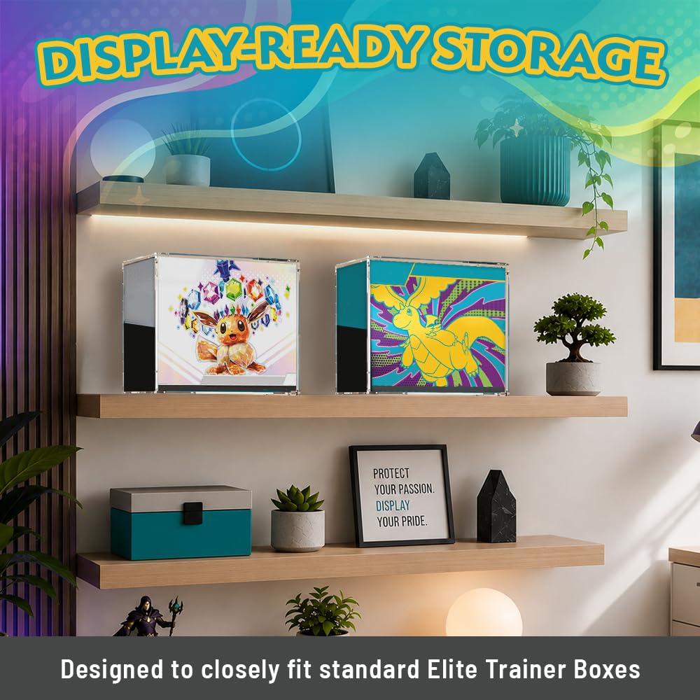 Ultra Clear Acrylic Magnetic Lid Card Storage Display Case K81181