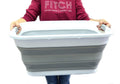 Collapsible Plastic Laundry Basket Set of 2 B13084