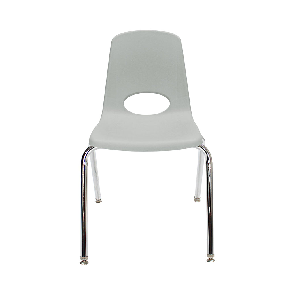 18" Light Gray School Stack Chair A1988