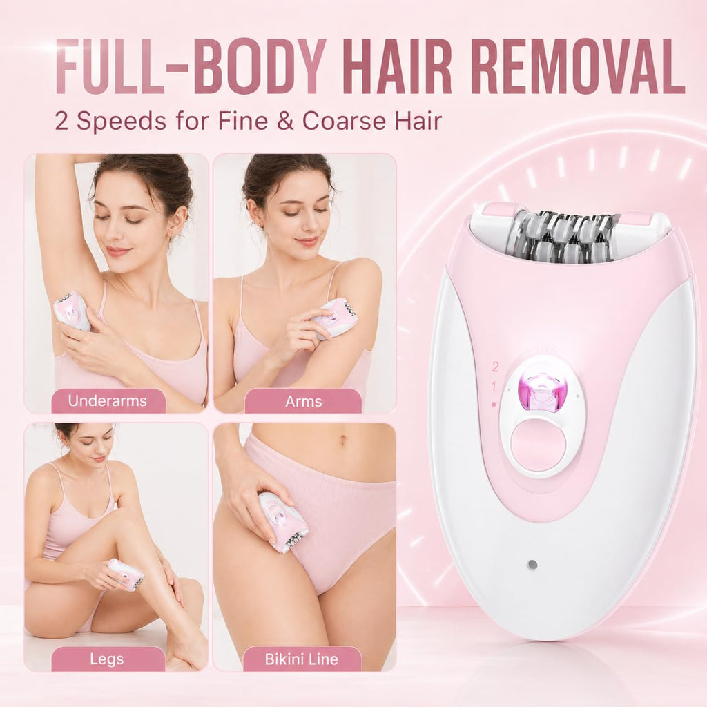 Cordless Wet Dry Epilator with 36 Tweezers Z3721