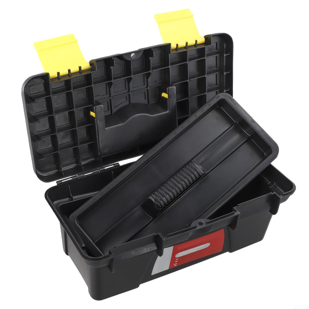 10-Inch Plastic Toolbox with Dual Layer Storage H9532