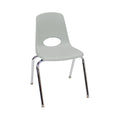 18" Light Gray School Stack Chair A1988