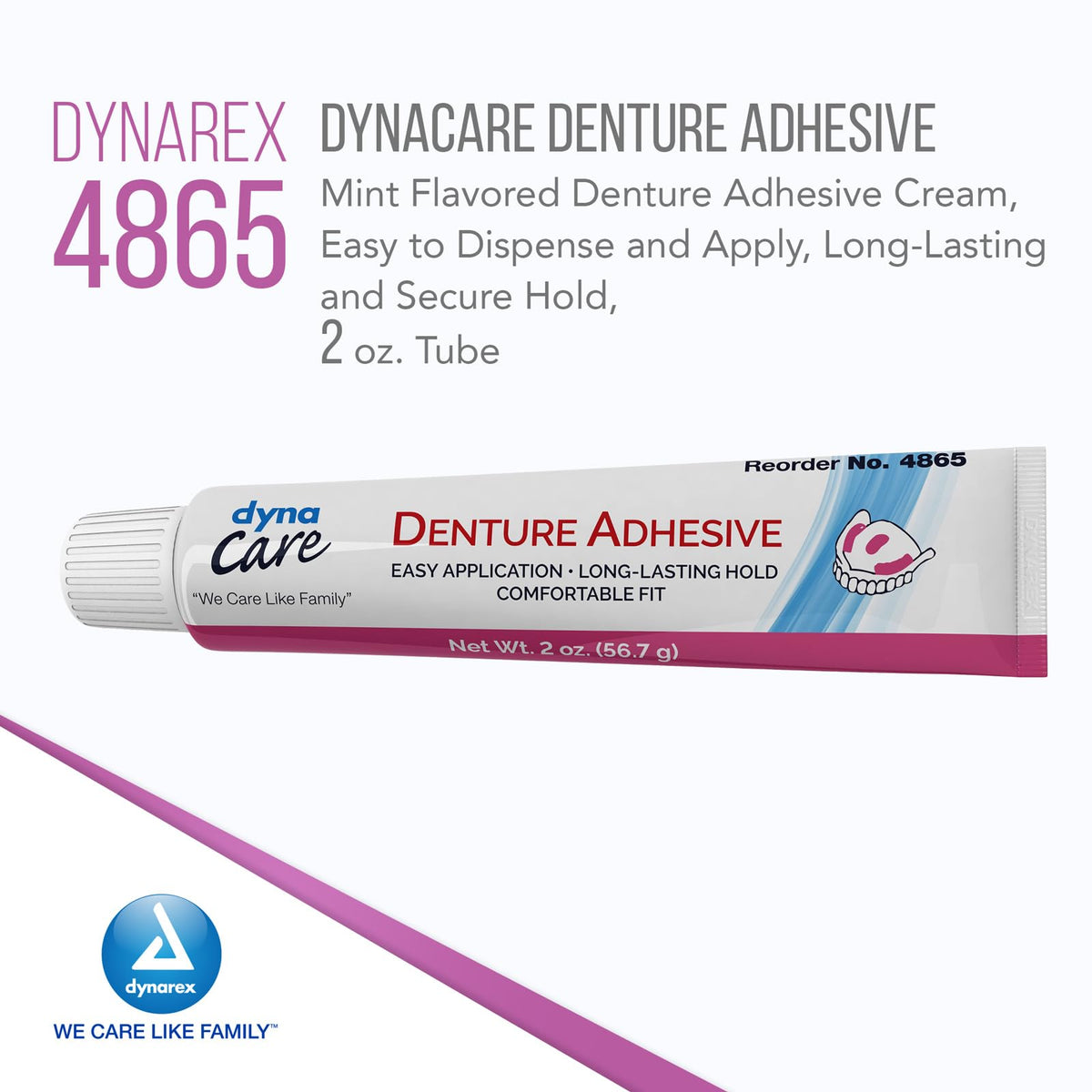 Mint Flavored 2 Oz Denture Adhesive Cream S57072