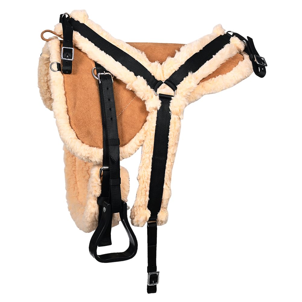 Tan Suede Leather Western Bareback Pad D41706