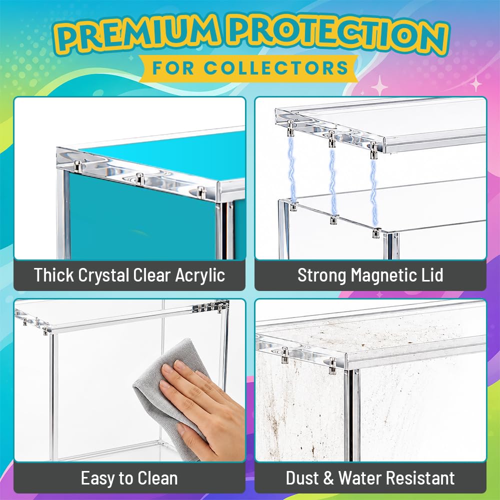 Ultra Clear Acrylic Magnetic Lid Card Storage Display Case K81181