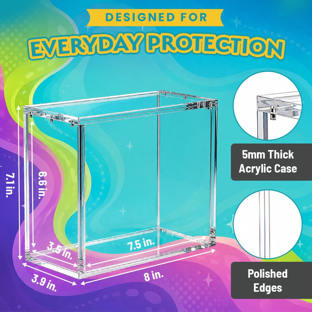 Ultra Clear Acrylic Magnetic Lid Card Storage Display Case K81181