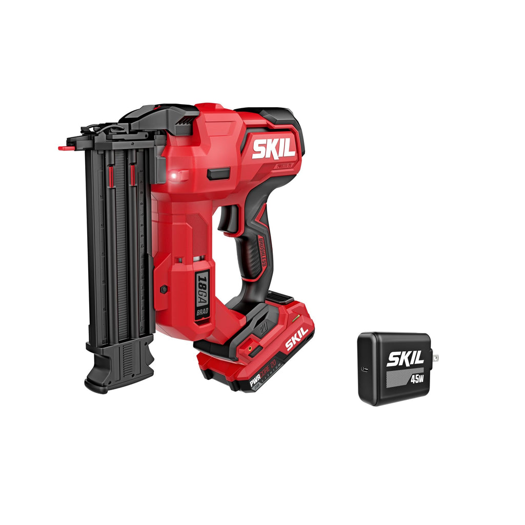 20V 18Ga Brad Nailer Kit with Battery and Charger F665