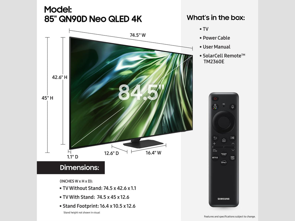 75-Inch 4K Mini LED Smart TV Q63019