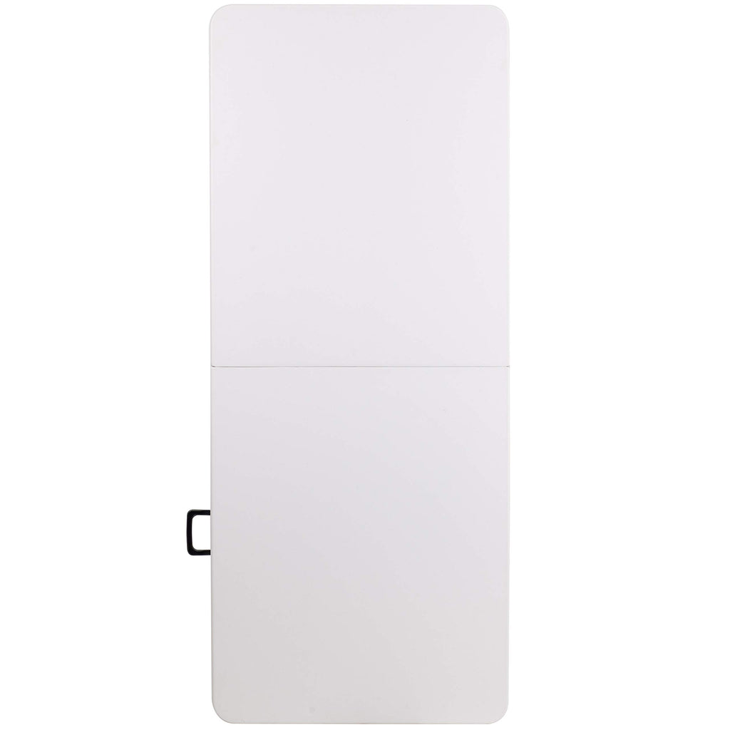 6-Foot Bi-Fold Granite White Plastic Folding Table U797651