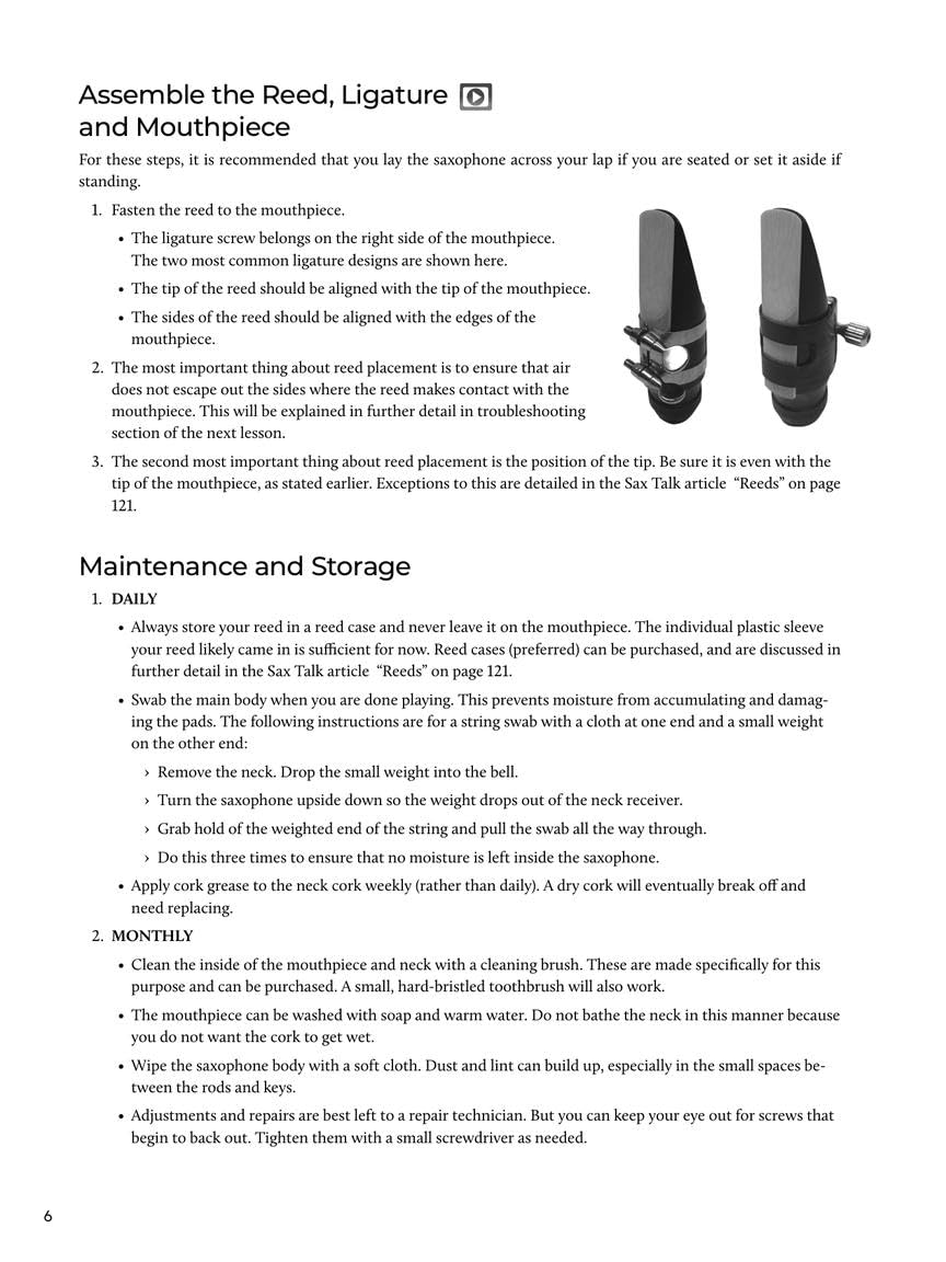 Alto Sax Beginner Guide with Online Audio and Video M7036