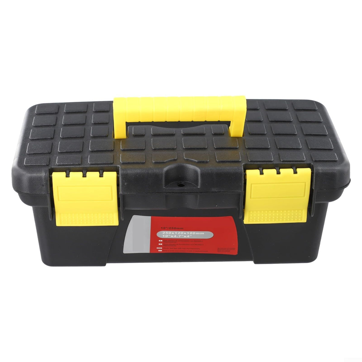 10-Inch Plastic Toolbox with Dual Layer Storage H9532