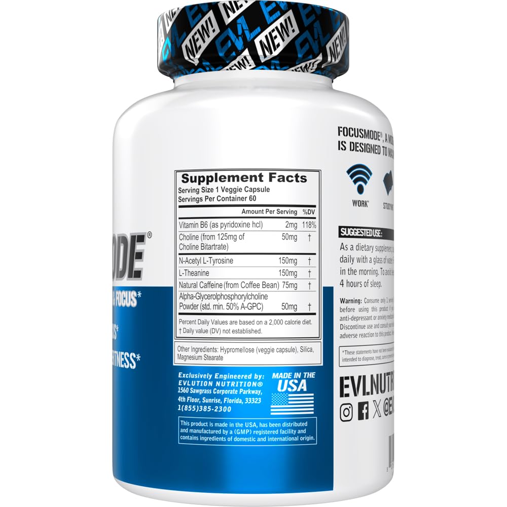 Caffeine L-Theanine Alpha GPC Supplement Z81272