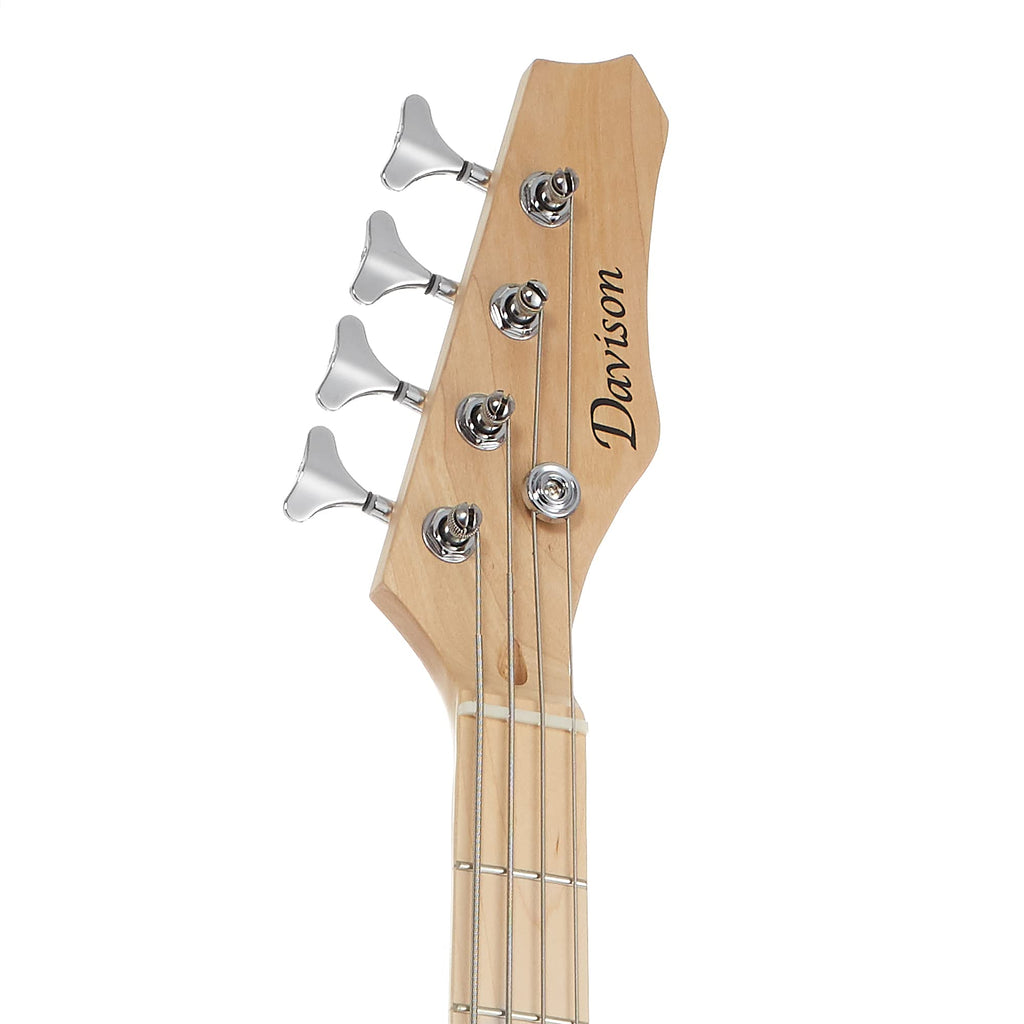 Full Size 4 String Right Handed Electric Bass Guitar with 15-Watt Amp G114