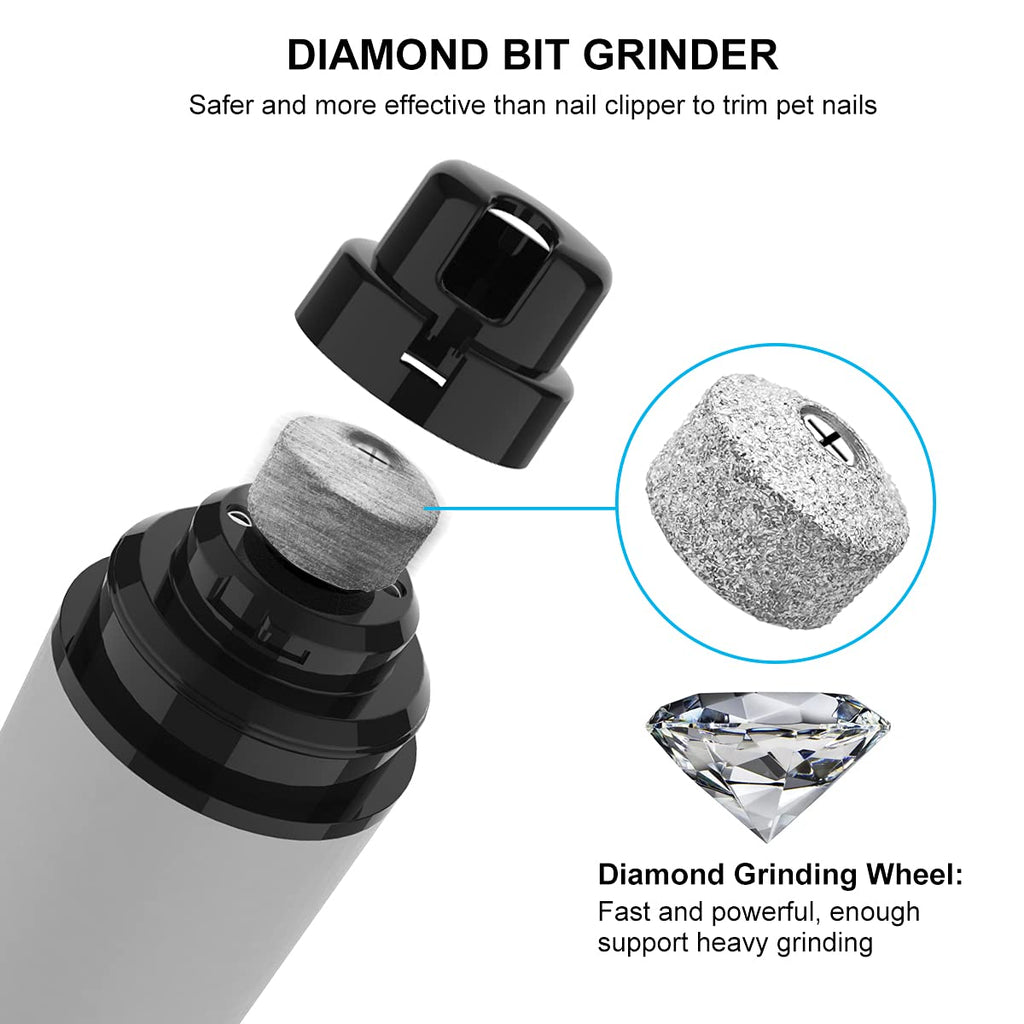 Dog Nail Grinder Quiet Electric Pet Nail Trimmer A833