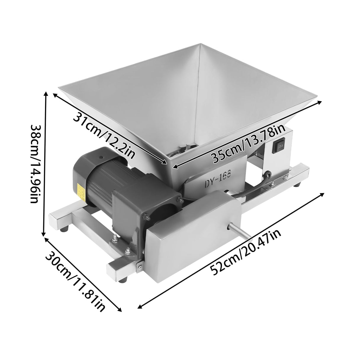 60W Stainless Steel 4L Fruit Crusher O2919