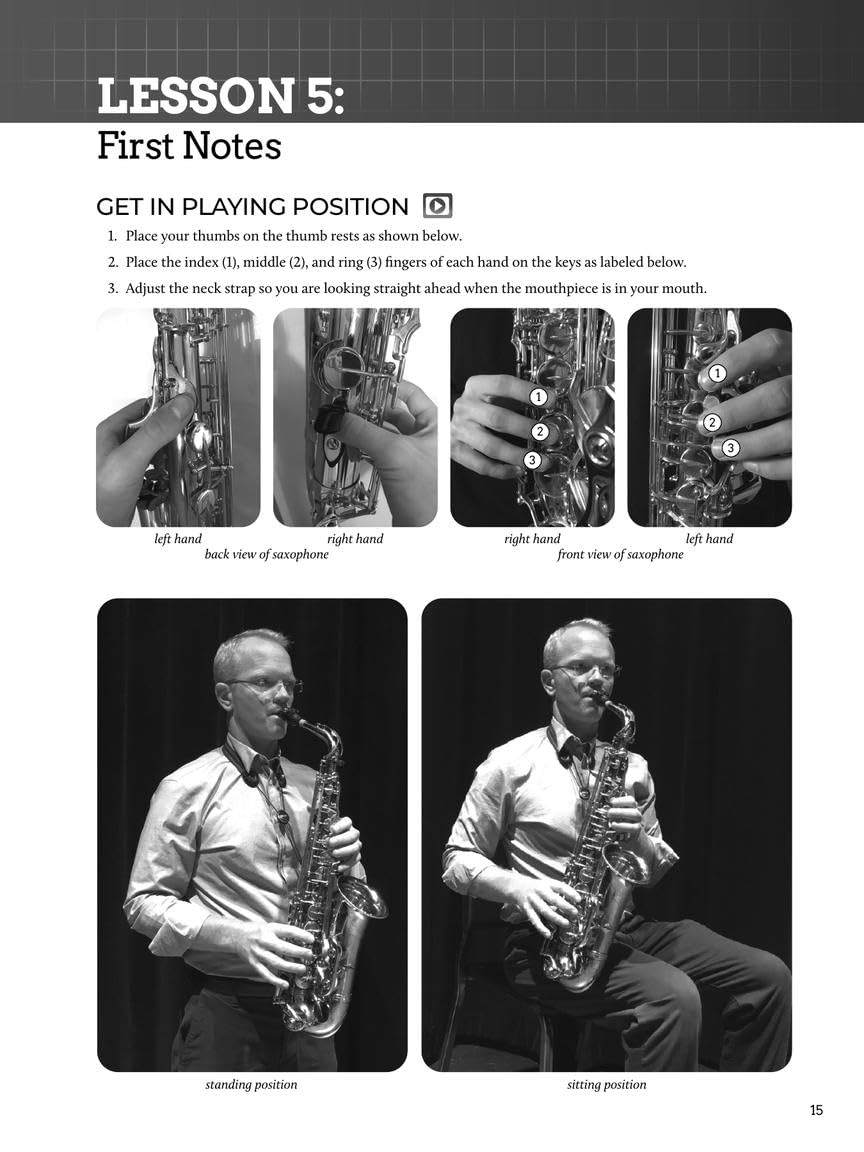 Alto Sax Beginner Guide with Online Audio and Video M7036