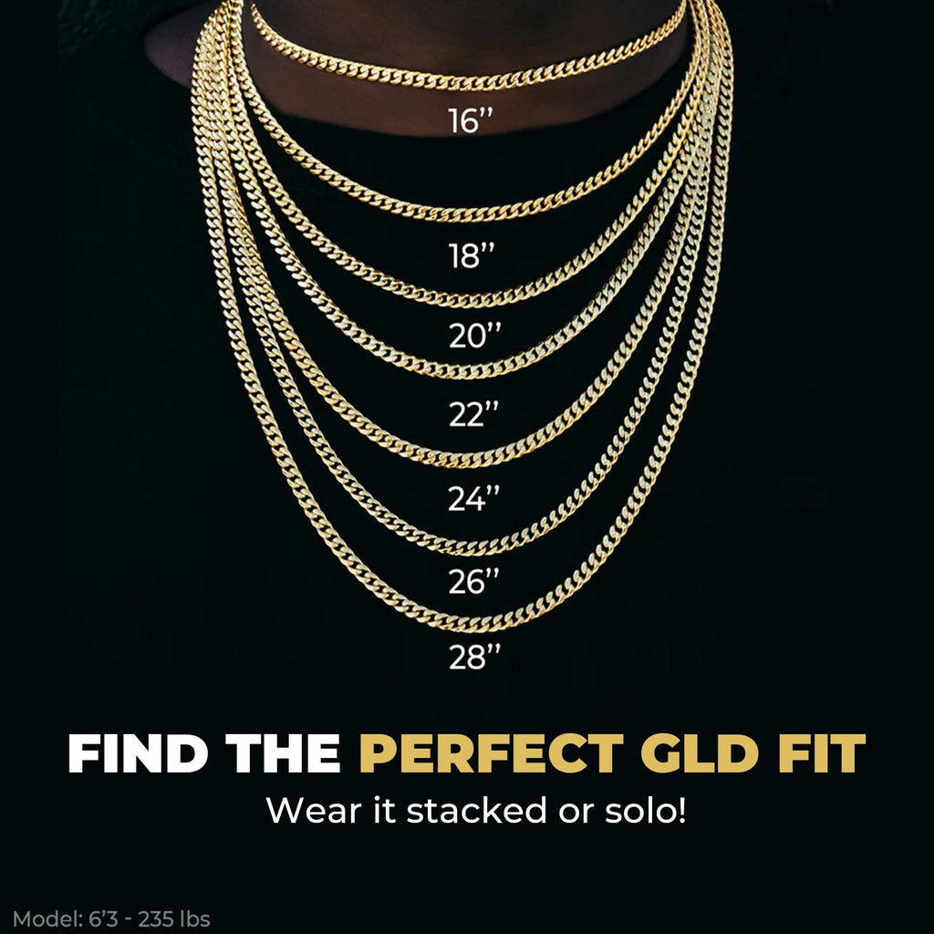 Gold-Plated Micro Cuban Link Chain M564