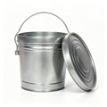 Galvanized Steel 6 Gallon Storage Can with Locking Lid S3644