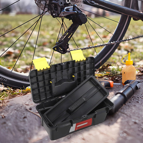 10-Inch Plastic Toolbox with Dual Layer Storage H9532