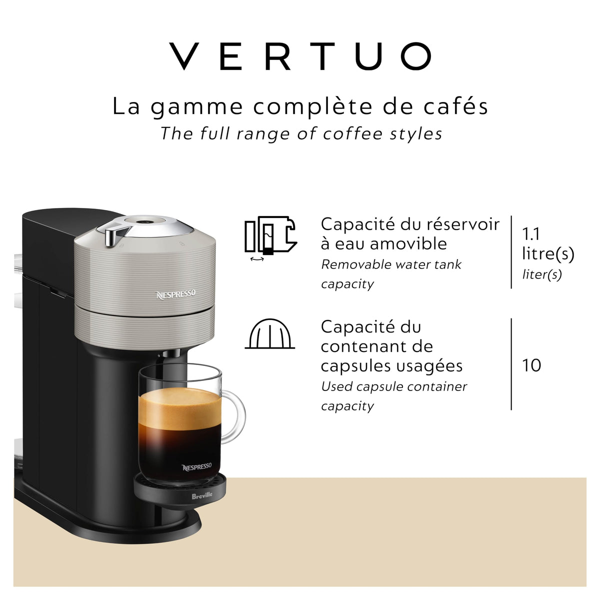 Light Grey Coffee & Espresso Maker C63771