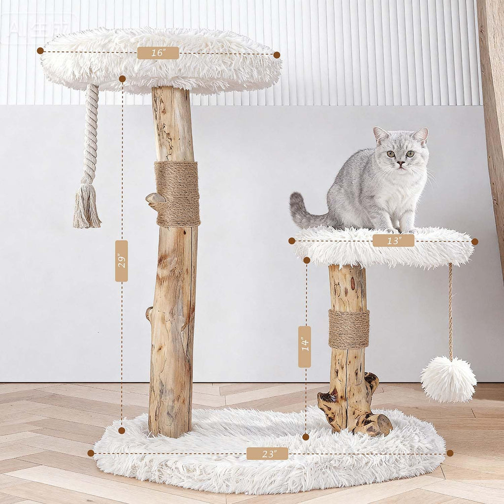 Modern Cat Tree Tower with Sisal Scratching Post T3794