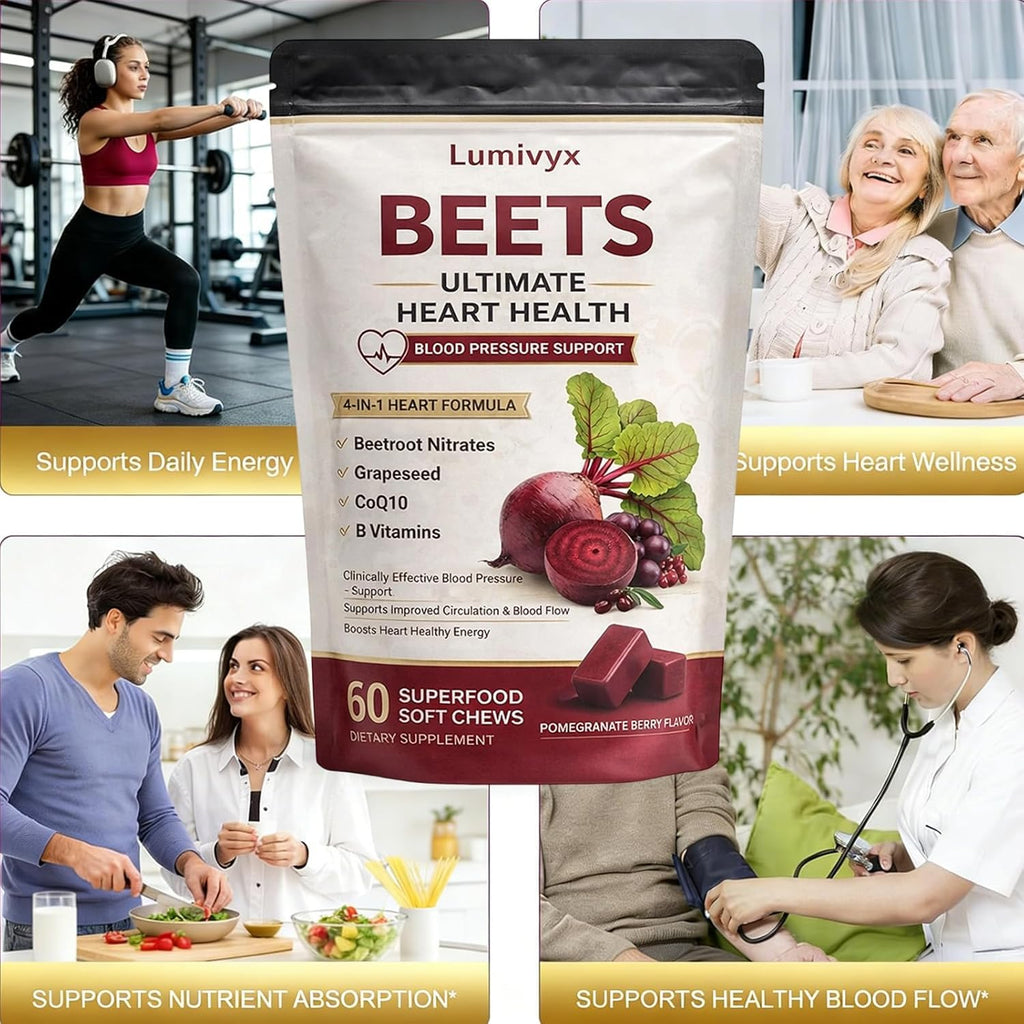 Beet Root Chews, Pomegranate Berry Flavor, 60 Chews R1493