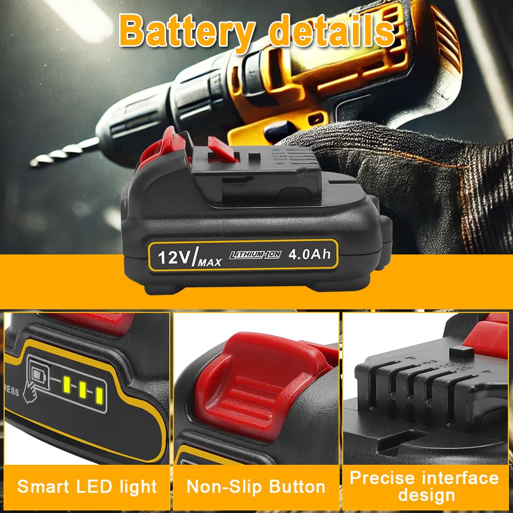 12V 4Ah Battery 2 Pack N821105