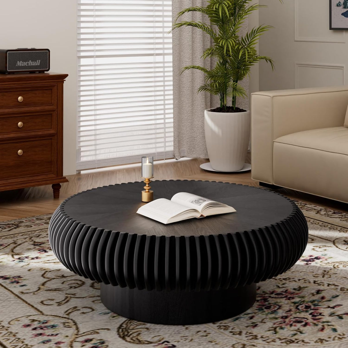 Black Round Coffee Table M925