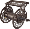 Cast Aluminum Wall Mount Hose Reel, Holds 125-Feet of 5/8-Inch Hose - Bronze B485