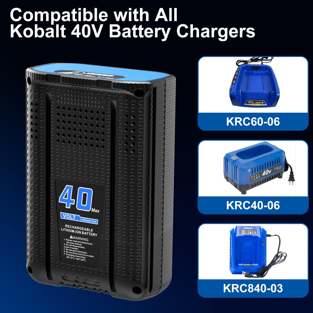 40V Replacement Battery 4.0Ah 1Pack Y188938