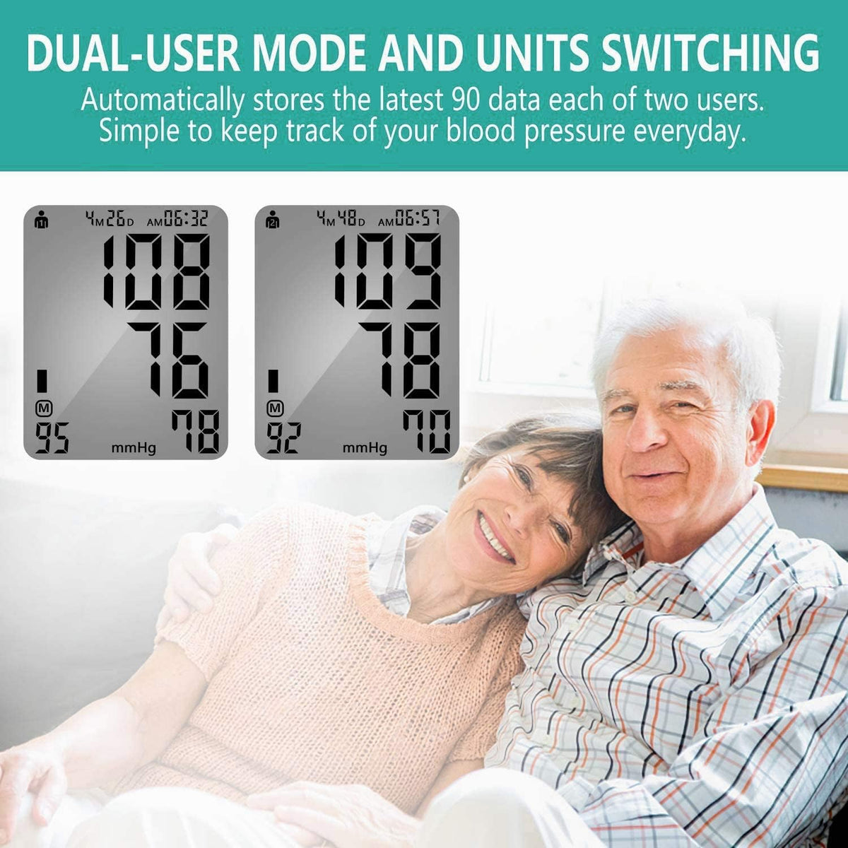 Upper Arm Automatic Digital Blood Pressure Monitor Large Cuff N6242