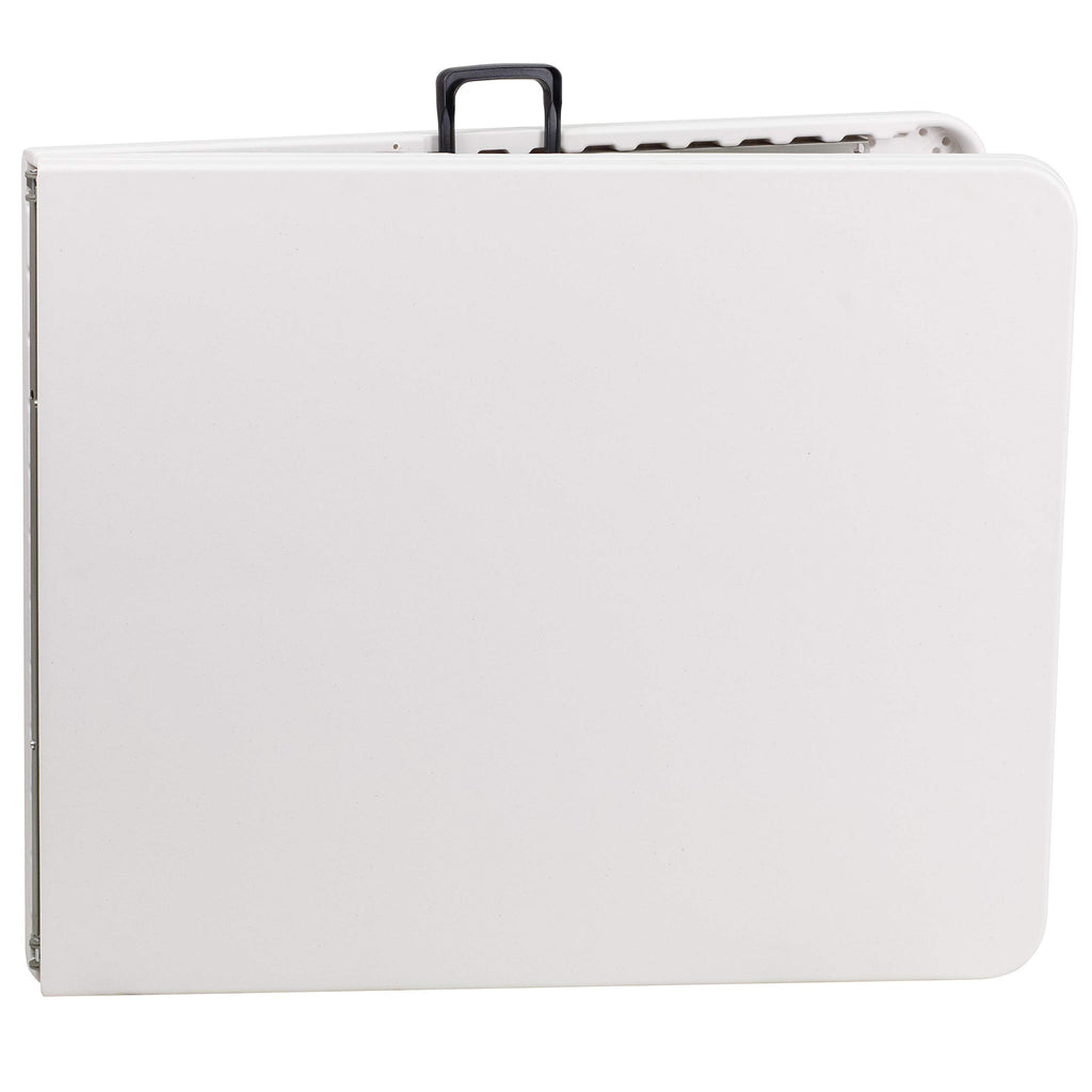 6-Foot Bi-Fold Granite White Plastic Folding Table U797651